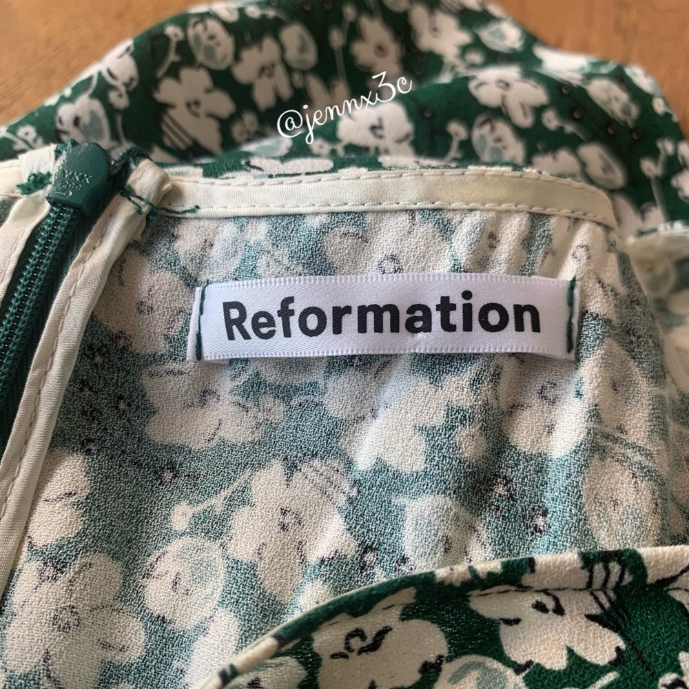 ❌[SOLD]❌Reformation Noha Dress || Cilantro - Picture 6 of 16